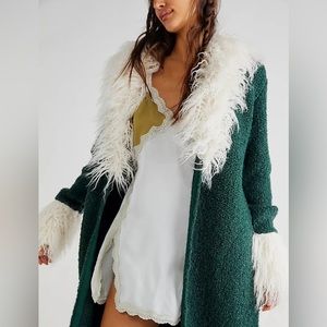 Free People Womens Kate Sweater Green Size S NWT $328